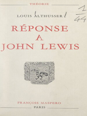 cover image of Réponse à John Lewis